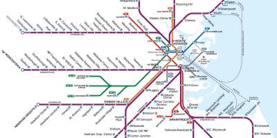 ボストン駅の地図