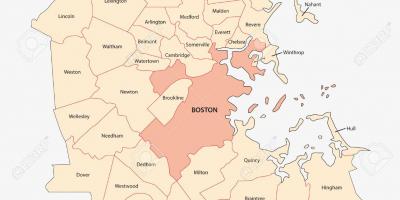 ボストンの地図