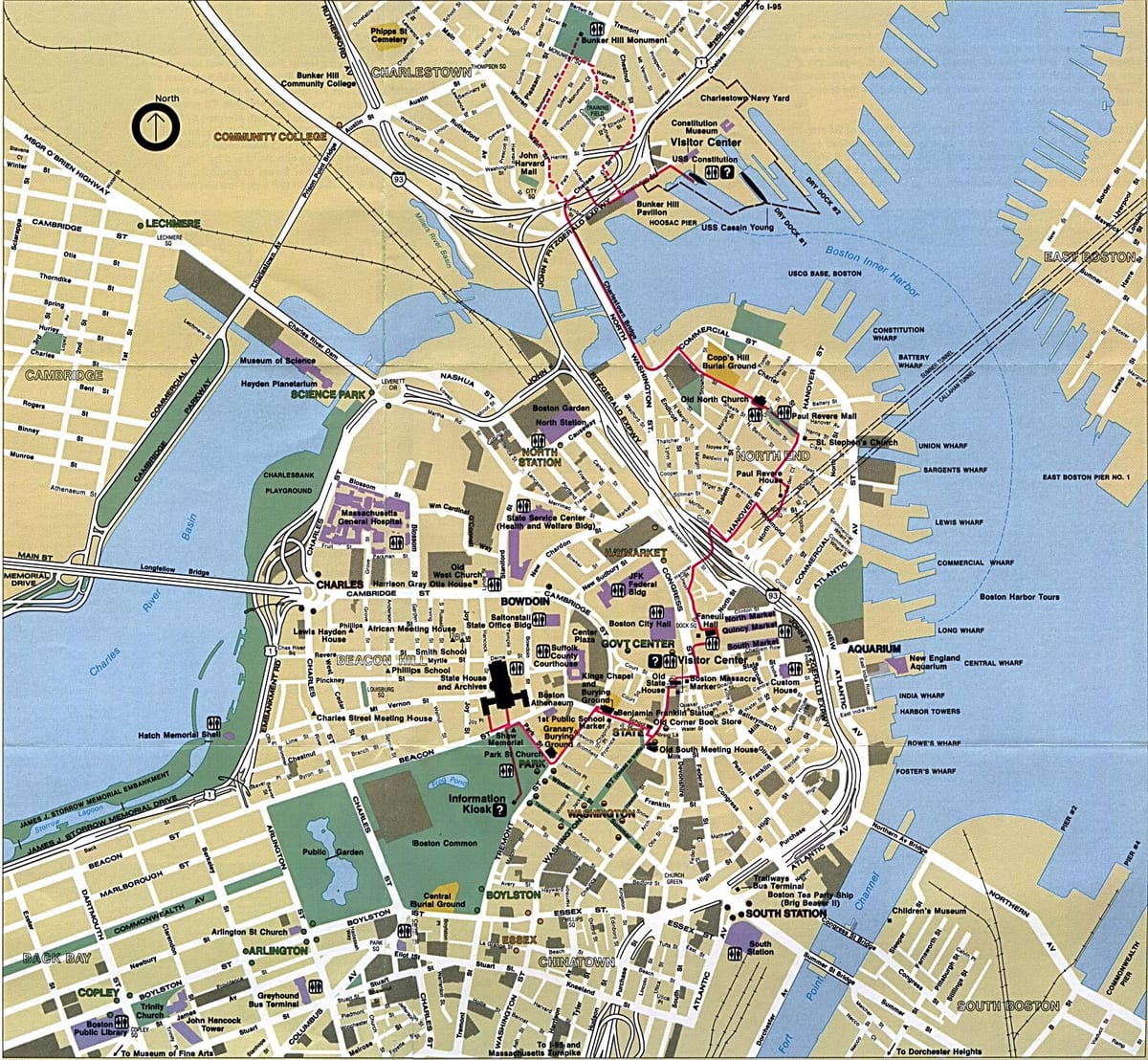 ボストン市内地図