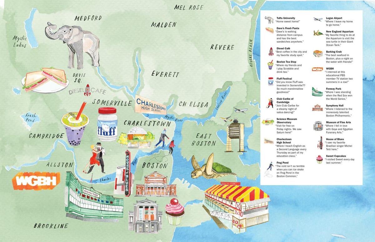 タフツ大学の地図
