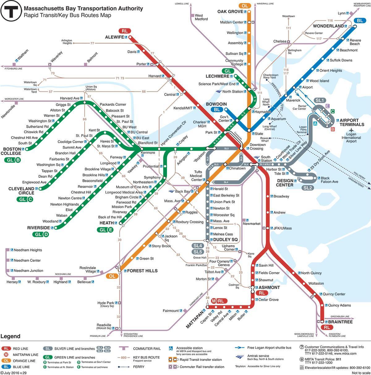 地図のTボストン