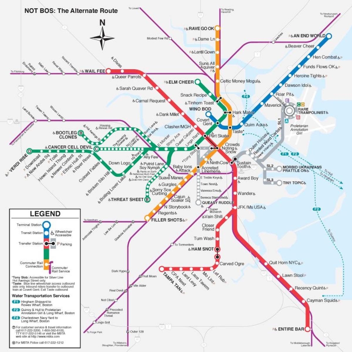 MBTA t地図
