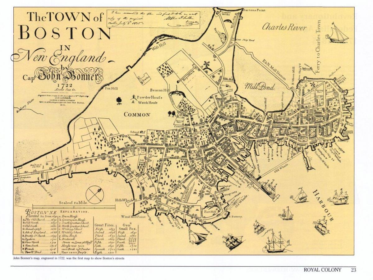 古地図のボストン