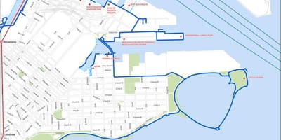 ハーバーウォボストンの地図