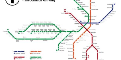 地下鉄ボストンの地図