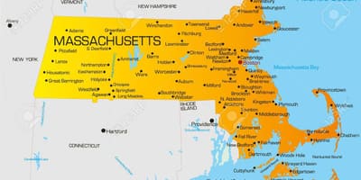 Massachuset地図