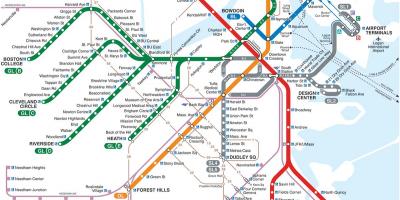 MBTA地図の赤線
